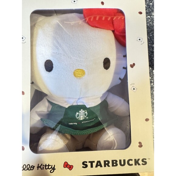 STARBUCKS HELLO KITTY BOXED PLUSH 2025 - Picture 2 of 5